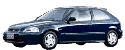 стекла на honda-civic-hatchback-3d-s-1995-do-2001