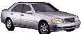 стекла на mercedes-202-c-sedan-4d-s-1993-do-2000