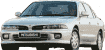 стекла на mitsubishi-galant-7-sedan-4d