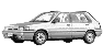 стекла на nissan-sunny-hatchback-5d-s-1986-do-1991