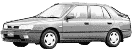 стекла на nissan-sunny-hatchback-5d-s-1991-do-1995