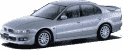 стекла на mitsubishi-aspire-sedan-4d