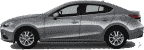 стекла на mazda-3-sedan-4d-s-2014-do-2019